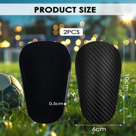 Dunkwckore Men's Football Shin Pads, 10 x 6 cm Mini Shin Pads for Teenagers and Adults, Protective Equipment, Shin Pad Holder, Football Training Accessories