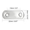 uxcell Repair Plate, 22mmx8mm, Flat Fixing Mending Corner Brace Bracket