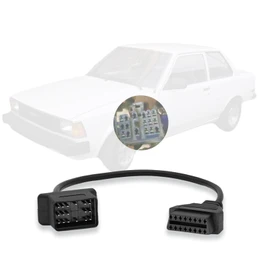 AMHTDOL OBD Adapter Fit for Toyota 17 Pin OBD1 to 16 Pin OBD2 Diagnostic Cable,Compatible with to-yota Vehicle 17pin Connector, Work with ELM327 OBDII Diagnostic Scanner Tool and Code Reader