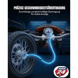 Speedometer Cable - Fits KTM LC4 640 EGS Enduro Supermoto Six Days - KTM LC4 620 SC SC Supermoto - Model Years 2000 - M12 Thread
