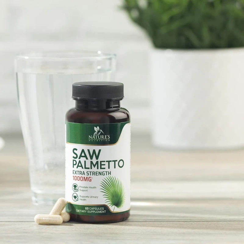 Saw Palmetto Apoyo A Prostata 1000mg Con 60 Caps Hecho