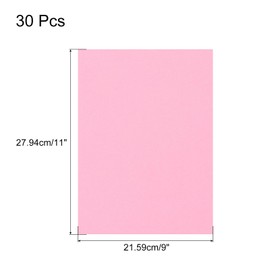sourcing map 30 Sheets Pink Cardstock 9" x 11", 110gsm Thick Card Stock Printer Paper for Crafts, Invitations, Card Making, Scrapbooking, Drawing