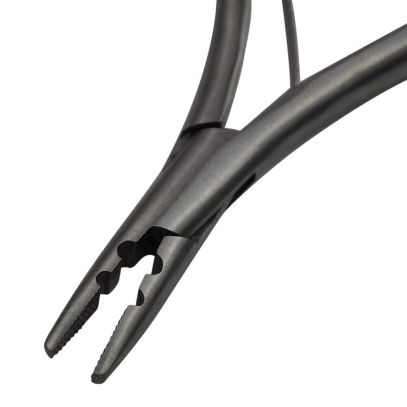 Stainless Steel Silver Hair Extension Pliers With 2 holes Multi