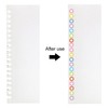 PATIKIL Self-Adhesive Hole Reinforcement Stickers, 560pcs Loose-Leaf Paper Binder Hole