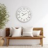 Presentime & Co Classic Farmhouse Shiplap Clock, 19.5 inch, Galvanized