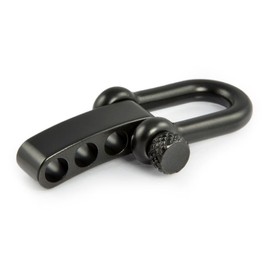 Set of 3 Stainless Steel Shackle, Black with Screw Adjustable, High Quality For Paracord Bracelets Cords – Ganzoo