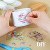 BOFUNX Set of 3 flower pots with 3 stickers