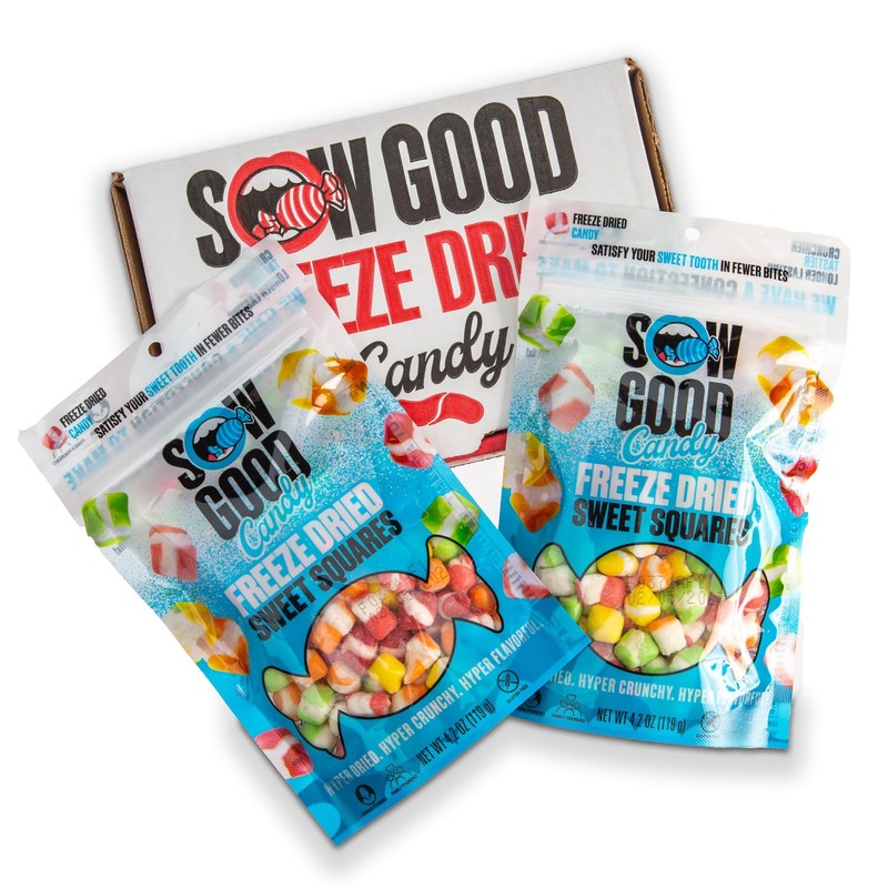 Sow Good Freeze Dried Candy Sweet Squares 2 Pack -