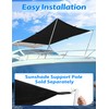 BLUEWING Sunshade for Fishing Boats Shade Canopy Waterproof Durable 1200D