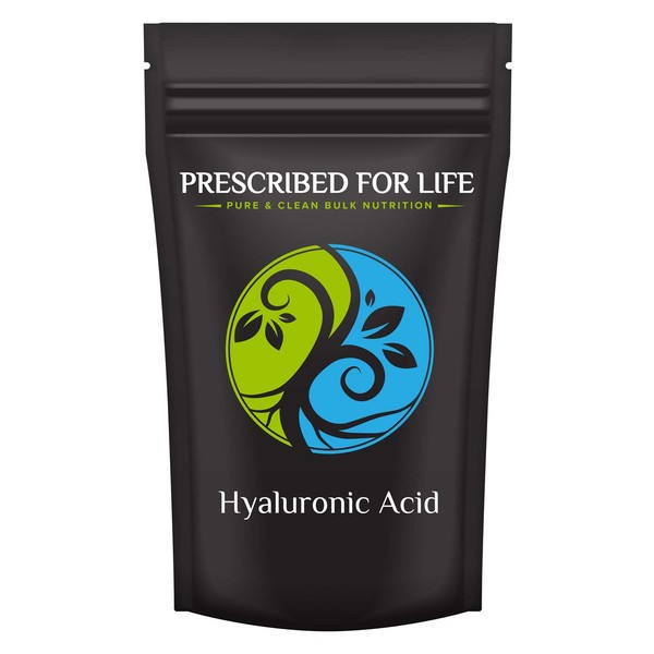 Prescribed For Life Hyaluronic Acid Powder | Acido Hialuronico Polvo | Food Grade Sodium Hyaluronate (HA) Supplement | Medium Molecular Weight 1.15 mil Daltons (1 kg)