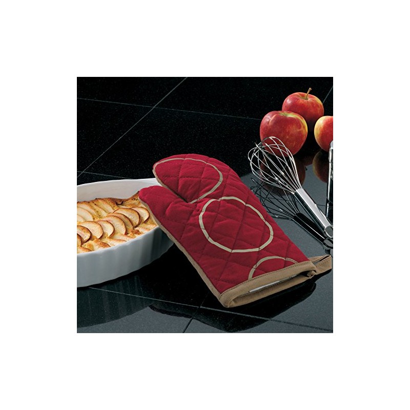 TODAMI Kela 15580 Diego oven mitt with dots, red