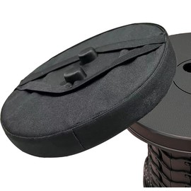 Outward Gear - Cojín de asiento grueso para taburetes telescópicos, almohadillas para orejas plegables con espuma viscoelástica gruesa, se adapta a todos los taburetes plegables retráctiles redondos