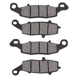 AWSZH Front and Rear Brake Pads Set Semi-metallic replacement for Kawasaki VN900 Vulcan Classic/Classic LT 2006-2014