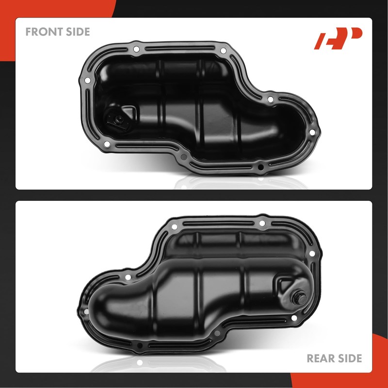 A-Premium Lower Engine Oil Pan Sump with Drain Plug &