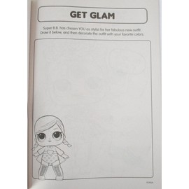 LOL Surprise and Activity Book with Bonus Bracelets on Back - 80 Pages