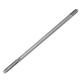 sourcing map Metric Thread Tap M4 x 0.7 H2 Left Hand 100mm Extra Long Straight Flute Screw Thread Milling Machine Taps Threading Tapping Repair Tool