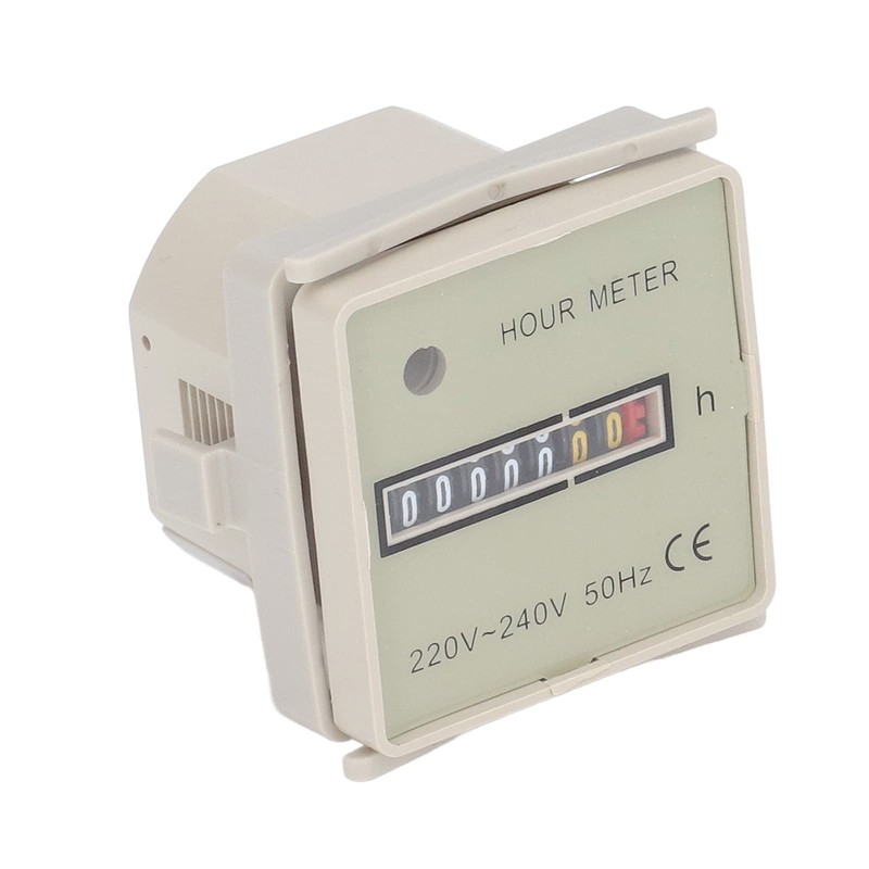 Hour Meter Beige 240V Counter 0 99999H59M 220 Measuring Meter