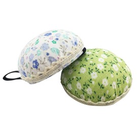 ROSENICE 2 x arm needle cushions, wrist pin cushion with flowers, random colour