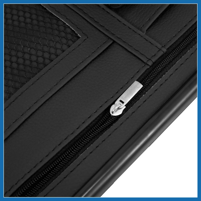 A ABSOPRO Black Universal Car Sun Visor Organizer Sunglasses Case