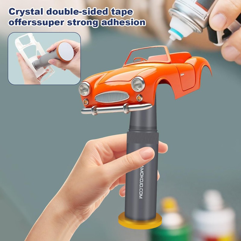 Rotatable Model Airbrush Stand - Extra-Large Parts Fixation with 6PCS