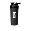 ESN ESN Shaker Reforce Stainless Steel, schwarz, 700 ml, auslaufsicher,