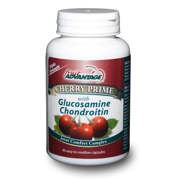 Fruit Advantage Cherry Prime Montmorency Tart Cherry Extract with Glucosamine & Chondroitin - 90 Capsules
