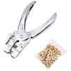 WANGCL 5mm Single Hole Punch and Eyelet riveting Pliers Set