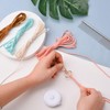 WANDIC Boho Macrame Keychain Kit, 3 Colors DIY Wave Knot