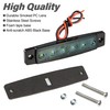 AOXLFU 10pcs White 12V 6LED Trailer Side Marker Indicator Lights