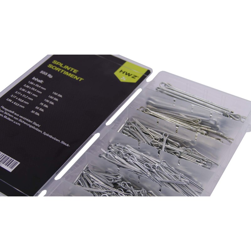 555 Piece Set of Splints Steel Safety Cotter Pins Splint