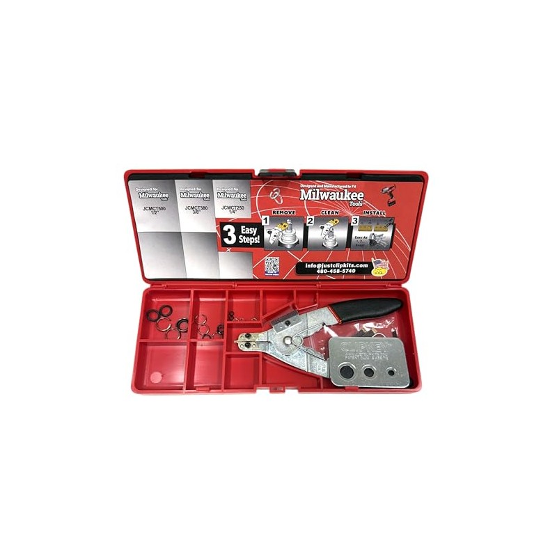 Just Clips Snap Ring Tool Kit for Milwaukee Cordless Tools