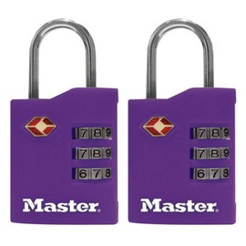 Master Lock 4684T Luggage Locks Assorted Colors 2 Count