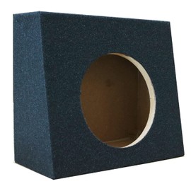 1x Single Sealed Angle 10 Inches Truck Subwoofer Box Enclosure with Thick Heavy Duty MDF - 10" Inches Woofer (1 Piece)