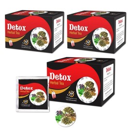 Herboganic Detox Herbal Tea - Wide Variety of Flavors and Benefits | Natural Ingredients | Digestion Support, Immune Boost and More | 60 Tea Bags