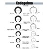 Kadogohno Pincher Septum Rings Piercing Gauge Kit Stretching Jewelry 14g