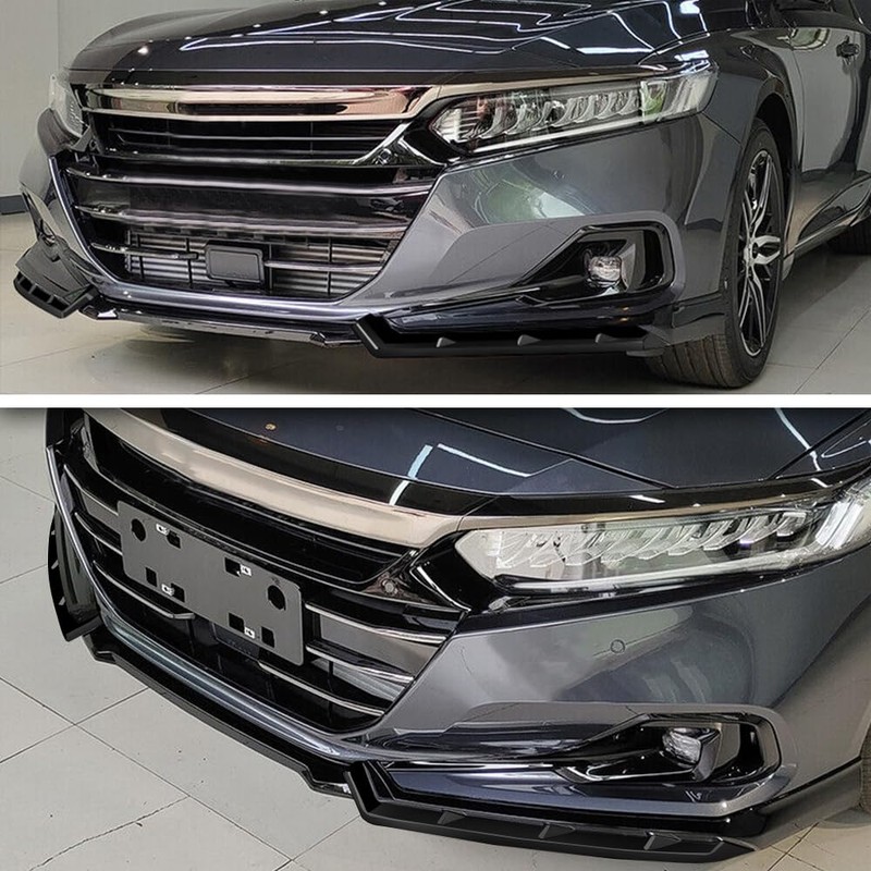 Rolling Gears Gloss Black Front Lip Spoiler Compatible with 2021–2022