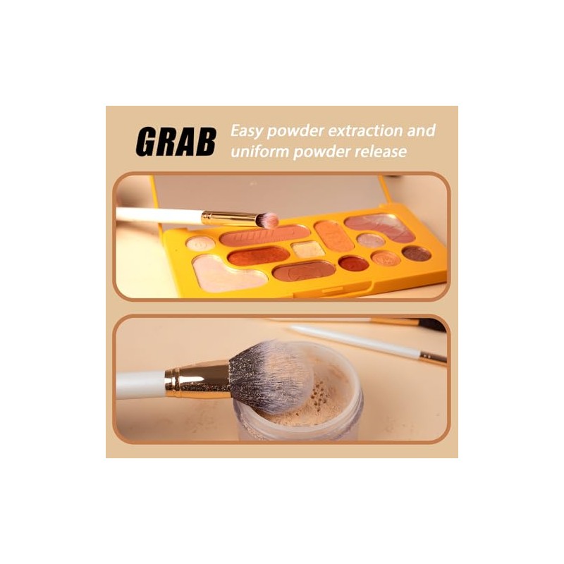 OMANIAC set de brochas para maquillaje Profesional (12 Piezas), Mangos