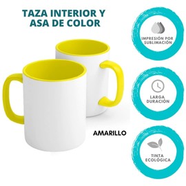 Taza Perzonalizada | Taza para Regalo | Taza Sublimada | Araña | Taza Interior Y Asa De Color | Varios Colores | PIXTREATS | Verde Oscuro