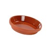 Saucer made of clay - transparent glazed for clay pots (5 pieces - approx. diameter 10 cm)