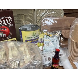 ameriqual Military MRE 18 MEAL KIT Variety of Flavors, Unitized Group Ration (UGR Menu 1-6 - Menu 5 Southern Style Chicken Chili 18 Meal Kit