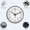 Gentpovth 8 Inch 20 cm Wall Clock, No Ticking Noise,