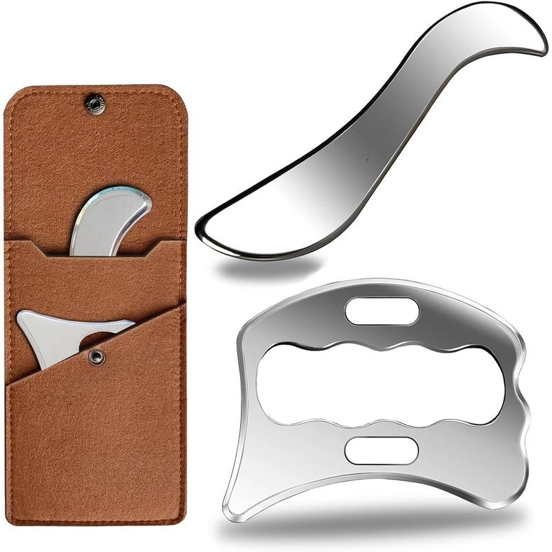 Stainless Steel GuaSha Muscle Scraper Tools Set,Scar Tissue Tool,Physical Therapy