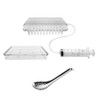 ieron Kaviar-Maker-Set, kugelförmiger Kaviar-Spender, Sphärifikations-Tropfer, Rogensaucen-Spender, Sieb-Werkzeuge mit Löffel und
