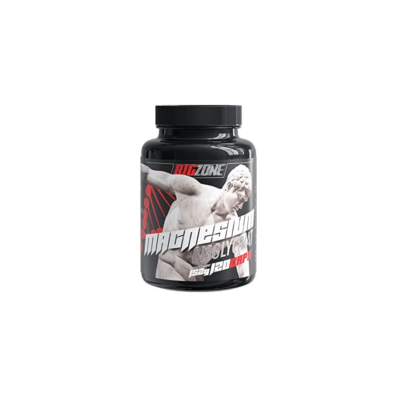 Big Zone Magnesium Bisglycinate - 120 Capsules of 1000 mg