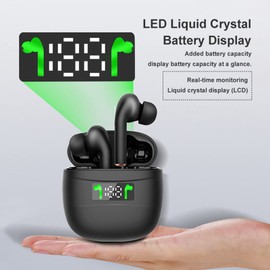 Dispositivo Traductor, Traductor de Idiomas, Auriculares Compatibles con 144 Idiomas en Línea, Traducción Inalámbrica Bluetooth con Pantalla Digital, para Viajes de Negocios, Aprendizaje con(Negro)