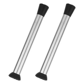 2pcs Muddler for Cocktails, 10.04in Stainless Steel Double Heads Muddler Durable Bar Accessories Tools for Cocktail Mojito Fruit Drinks Lemonade