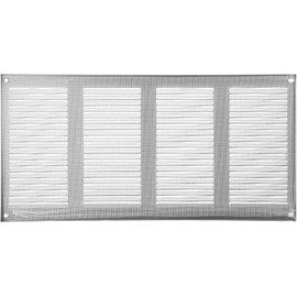 Vent Systems 16" x 8" Inch (Overall Dimensions) Pack of 5 - Galvanized - Air Vent Cover Metal Air Return Grill with Built-in Pest Guard Screen HVAC Vent Duct Cover for Home Improvement
