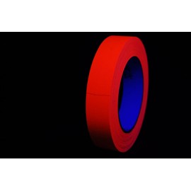 1 Inch x 25 Yards UV Blacklight Reactive Fluorescen​t Gaffer Tape (Orange)
