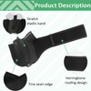 Black Elastic Belly Band Gun Holster: Right-Left Changeable, Hidden Wear