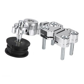 Motorcycle Aluminum Chain Tensioner Bolt Auto Adjuster on Roller Tool Silver